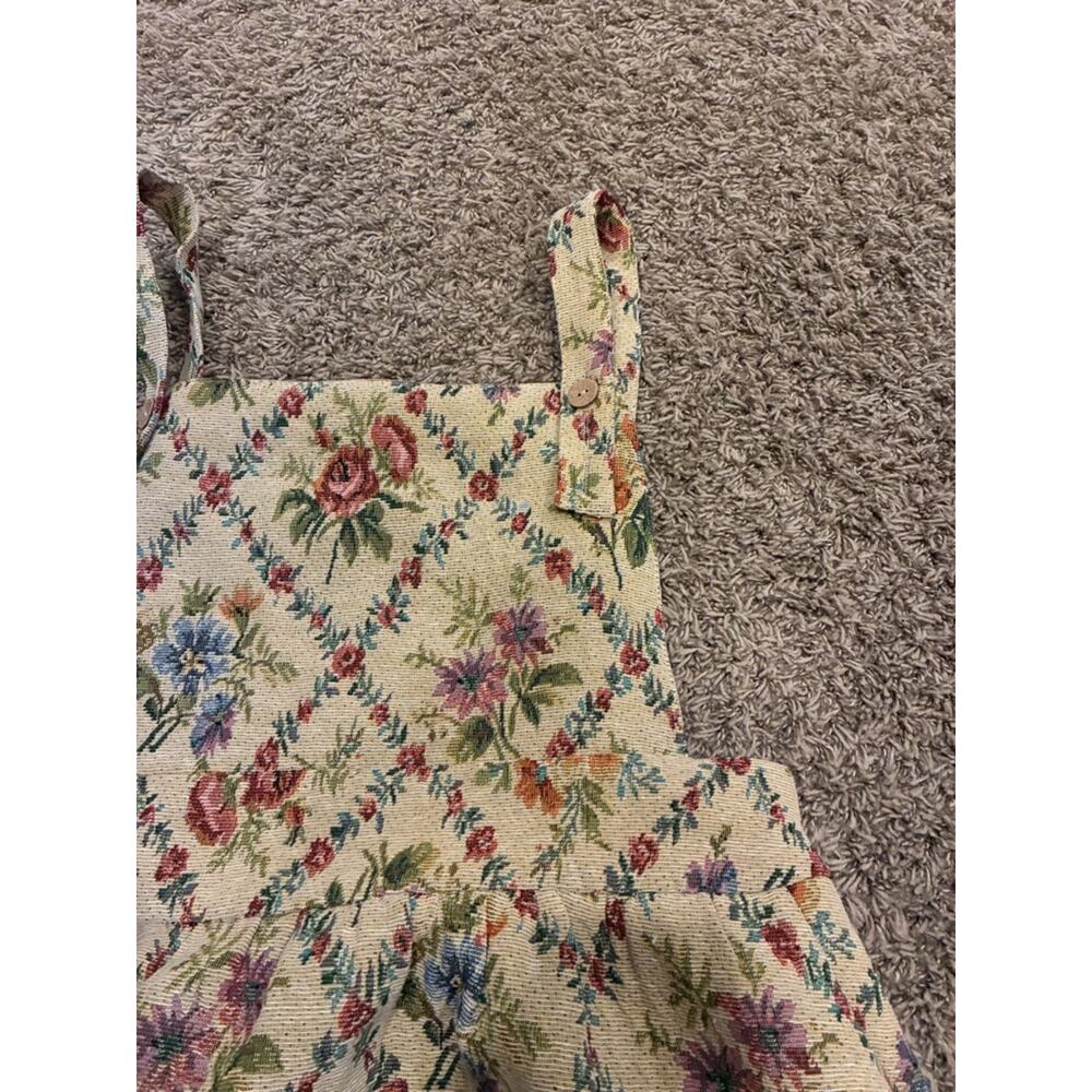 Polagram Floral Tapestry Mini Apron Unique Cottagecore Grandma Nostalgic Fun - Picture 3 of 16